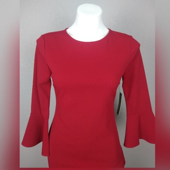 Lulus Sensational Statement Red Ruffled Bodycon Dress Size Small - Picture 15 of 16